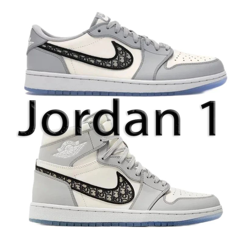 Jordan 1 Low/High Grey Sneaker