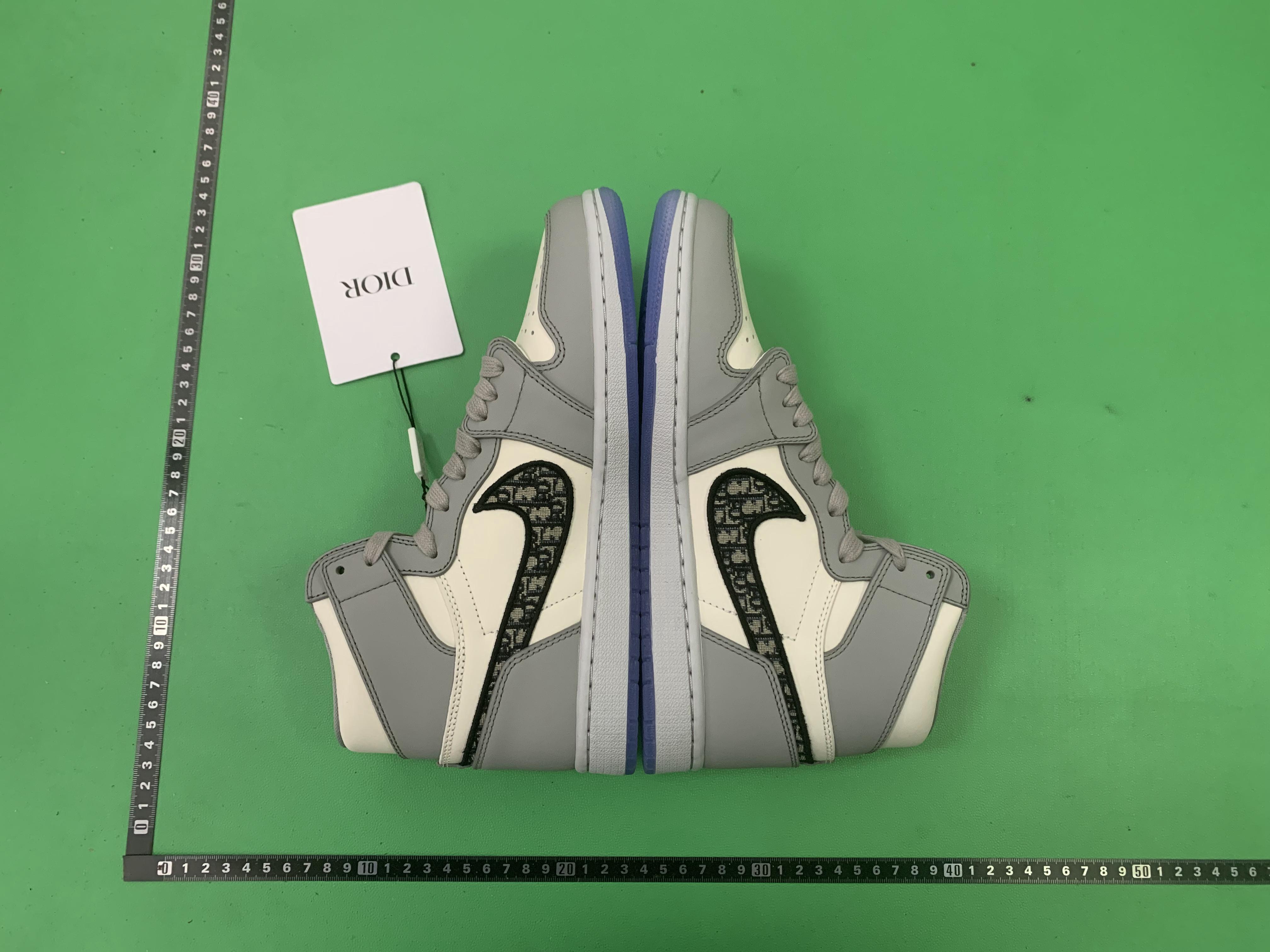 Jordan 1 Low/High Grey Sneakers -4