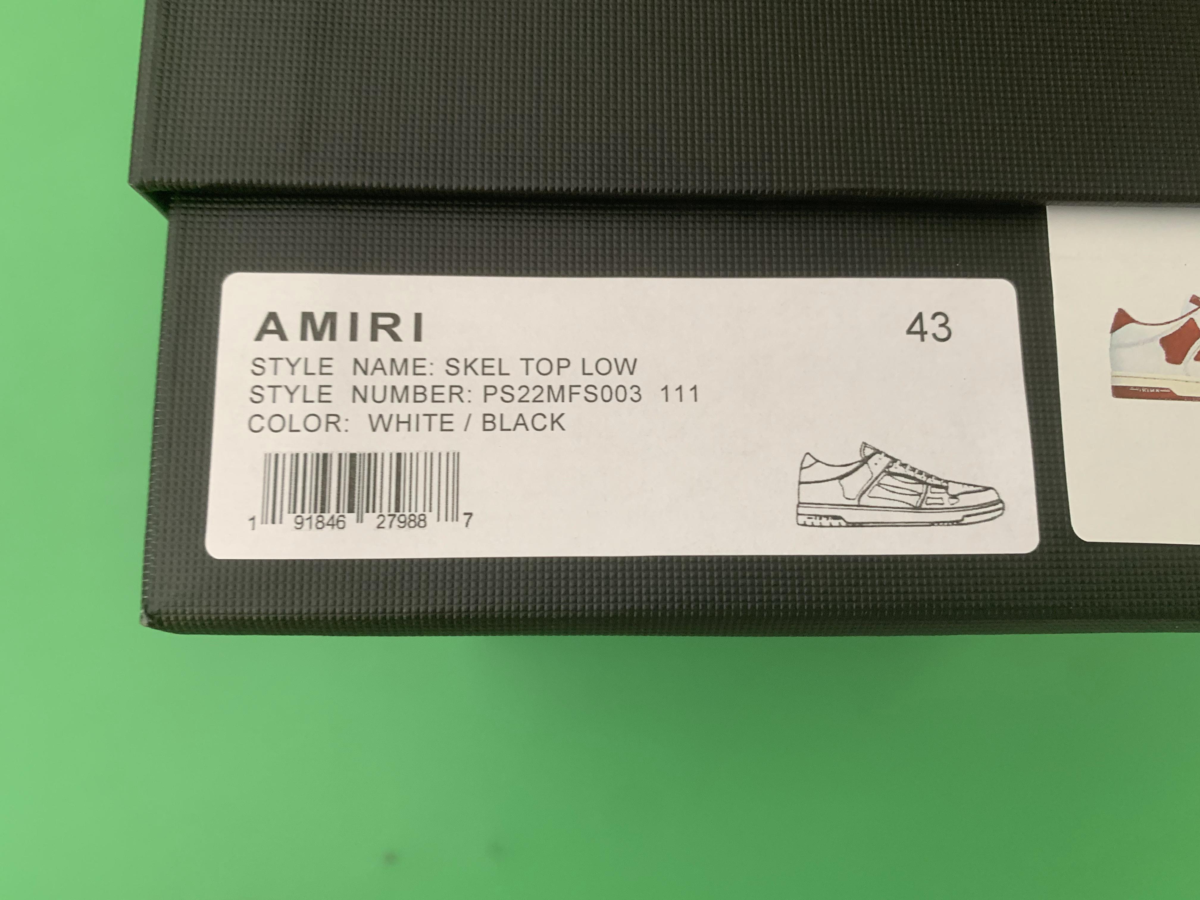 Amiri Skel Top Lo Sneakers -7