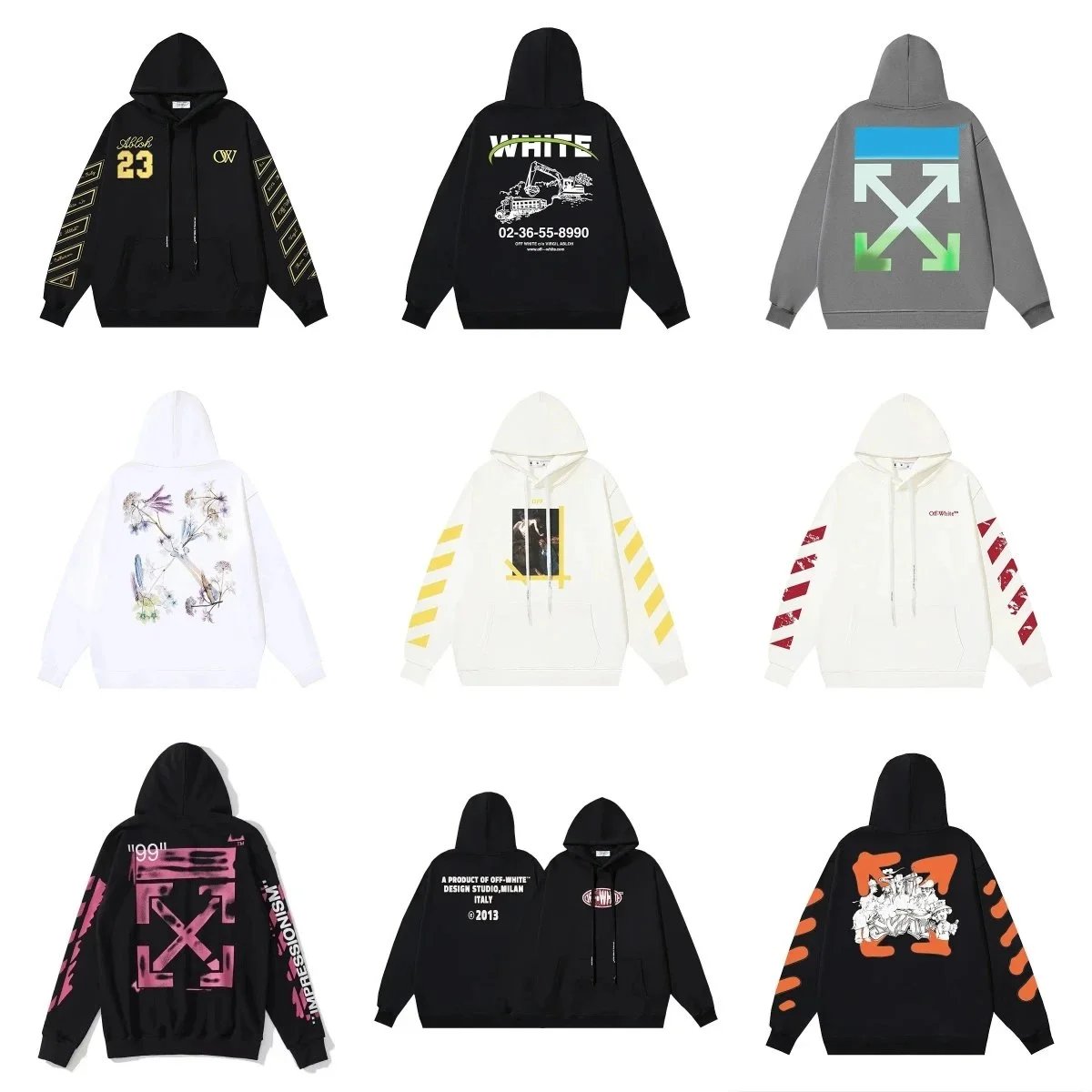 Off-White Style Hoodie - Premi