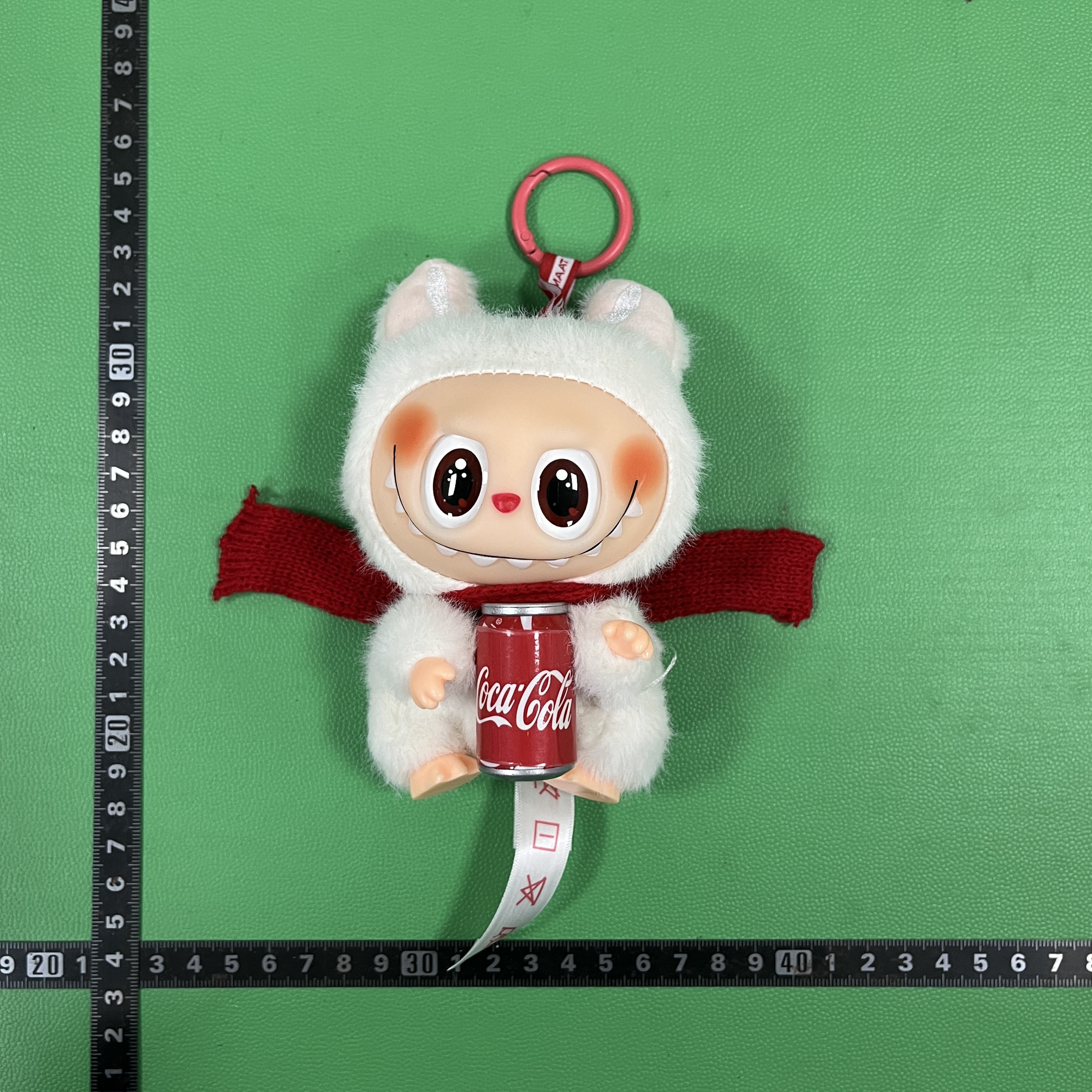 Coca-Cola Labubu Blind Box Plush Toy - Trendy Macaron Doll Pendant, Cute Collectible Figurine -3