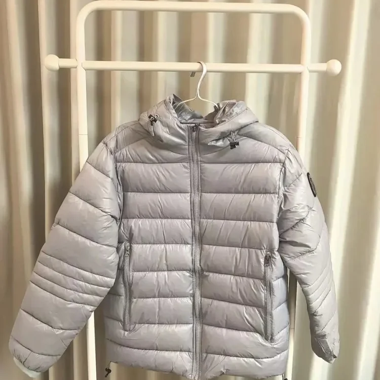Lightweight Grey Puffer Jacket