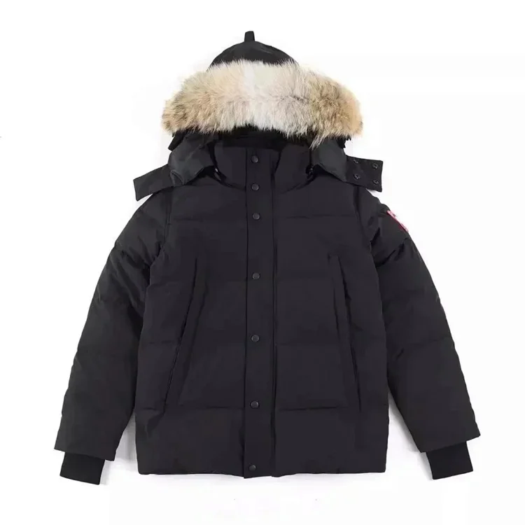 Canada Goose Black Fur Hoodie 