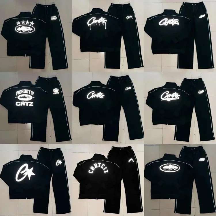 Black Track Suit Set for Cats 