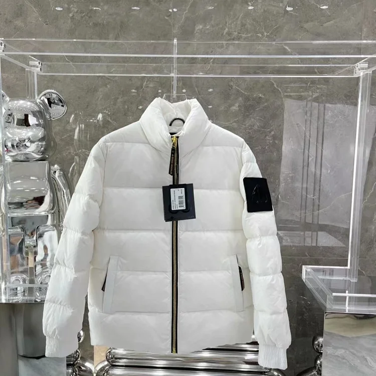 Down-filled scissor jacket wit