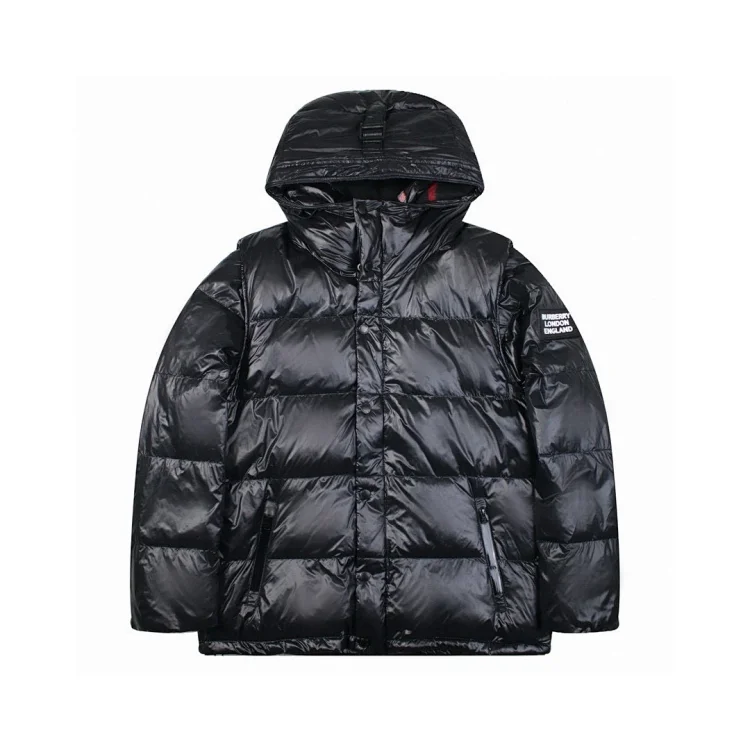 Burberry Black Quilted Hoodie 