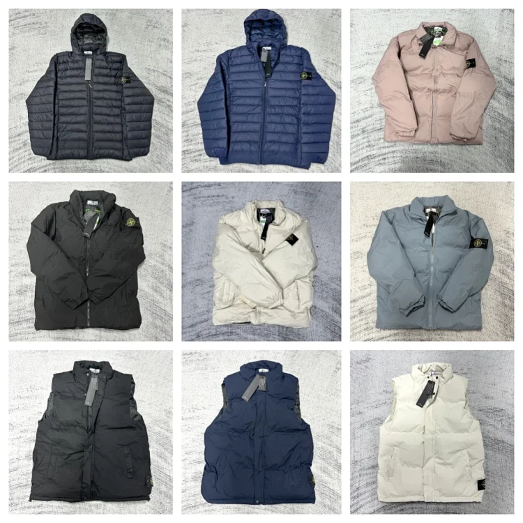 Stone Island Blue Hoodie Puffe