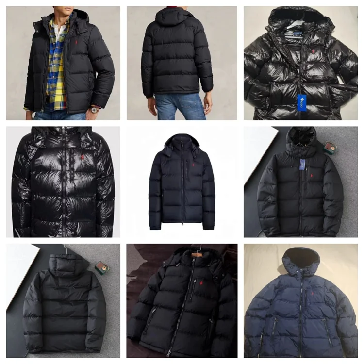 Ralph Lauren Black Down Puffer Jacket – Premium Wi