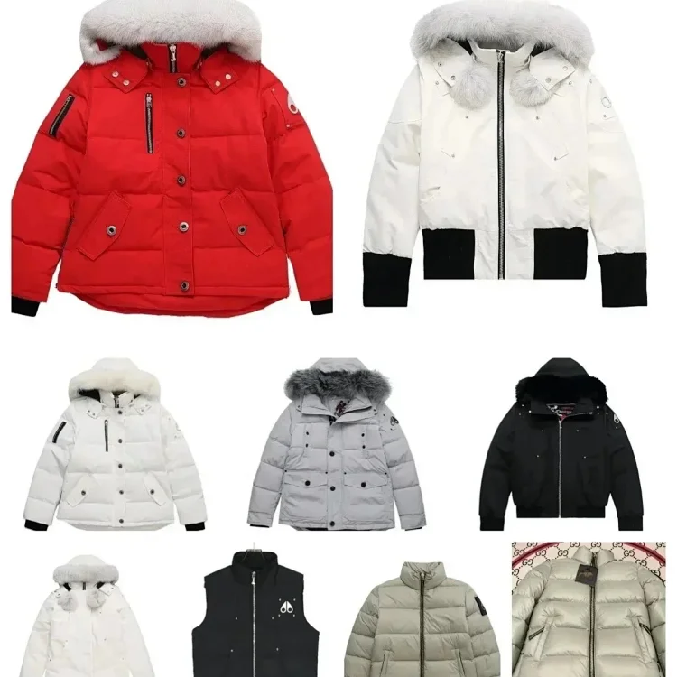 Moncler Red Down Jacket with R