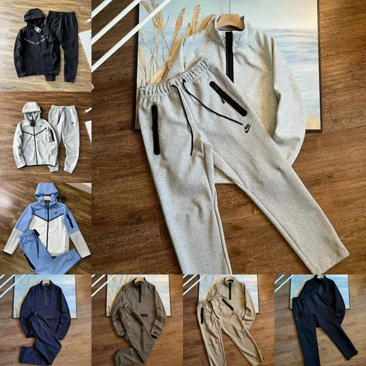 Nike Grey Hoodie and Pants Tra