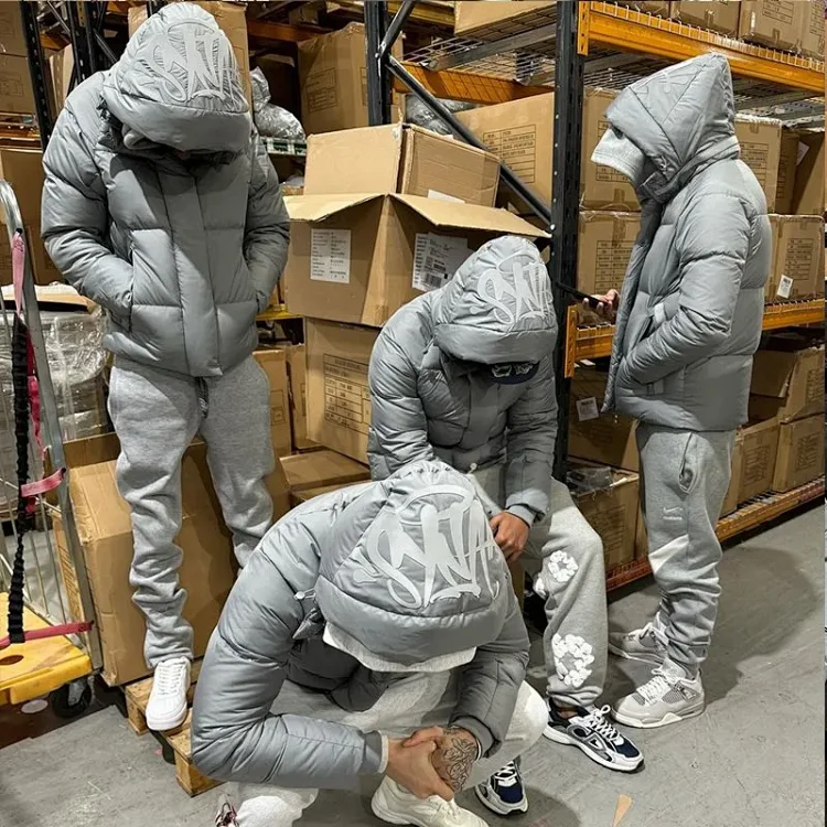 Gray Puffer Jacket & Sweatpant