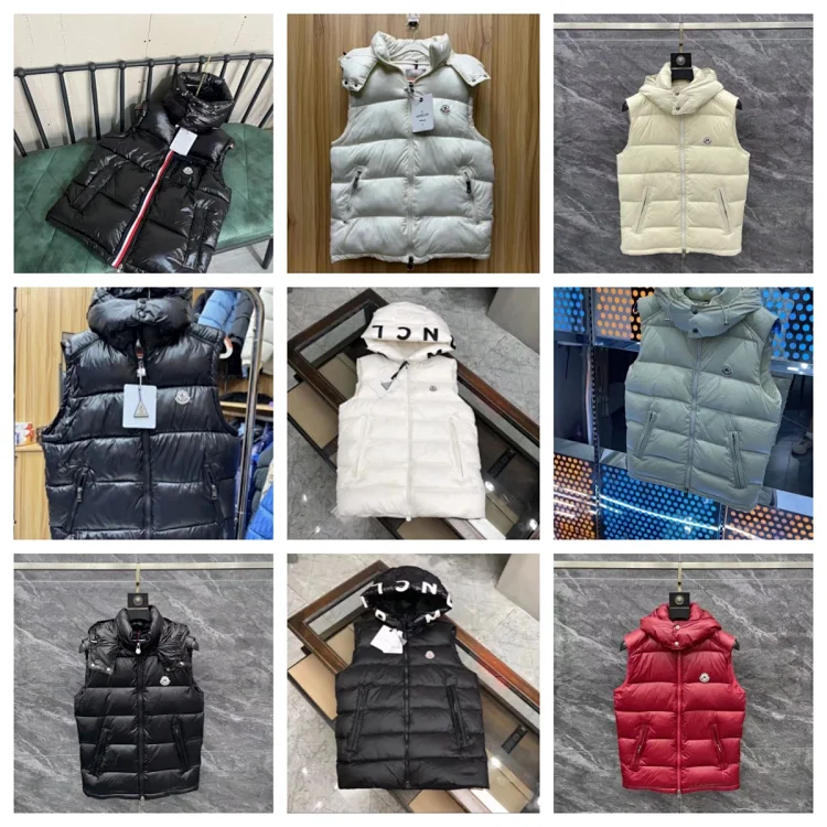 Moncler Black Down Puffer Vest