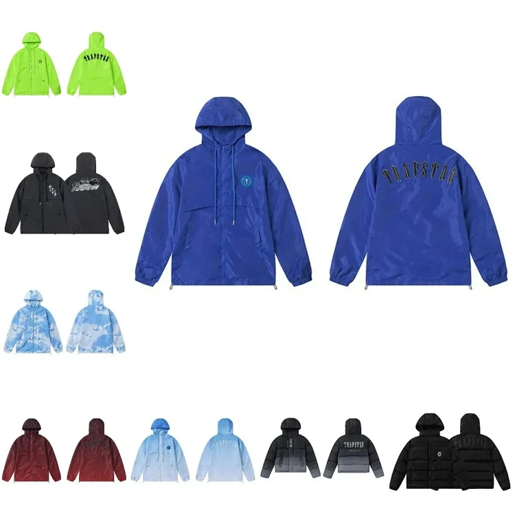 Trapstar Blue Windproof Hooded