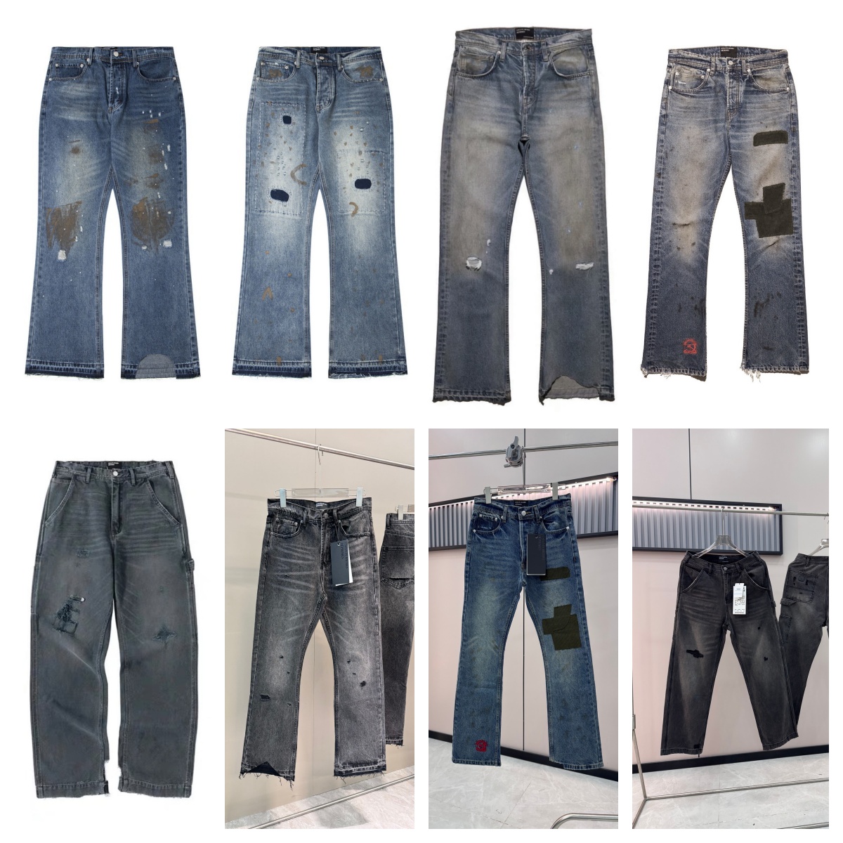 Premium Distressed Denim Jeans from Top Brands