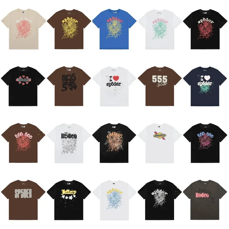 Spider Web Print T-Shirts - Trendy Styles in Multi