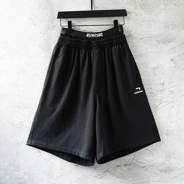 Black Elastic Waist Shorts for Women - Comfortable